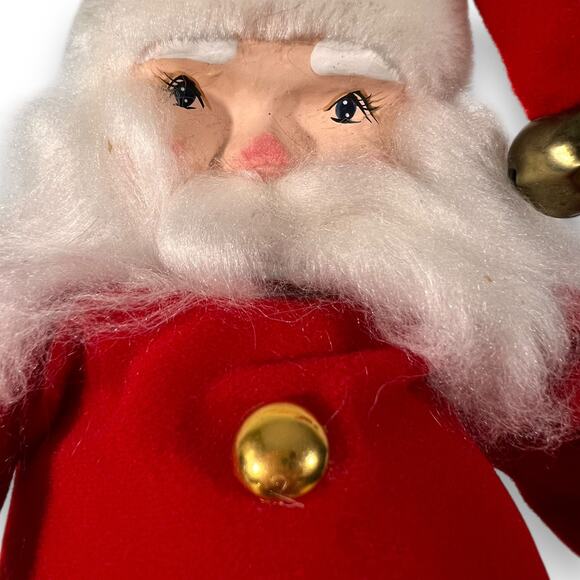 Vintage Santa Claus Figurine Red Suit Toys 13” Christmas - Picture 2 of 7